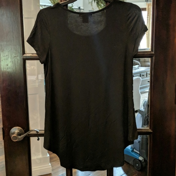 High Low Glitter Sparkle Flowy Tunic Top - Picture 4 of 5